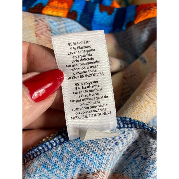 LULAROE Dress Size XSmall Stretchy Dress with Hidden Side Pockets Zipper Flared - Picture 8 of 9